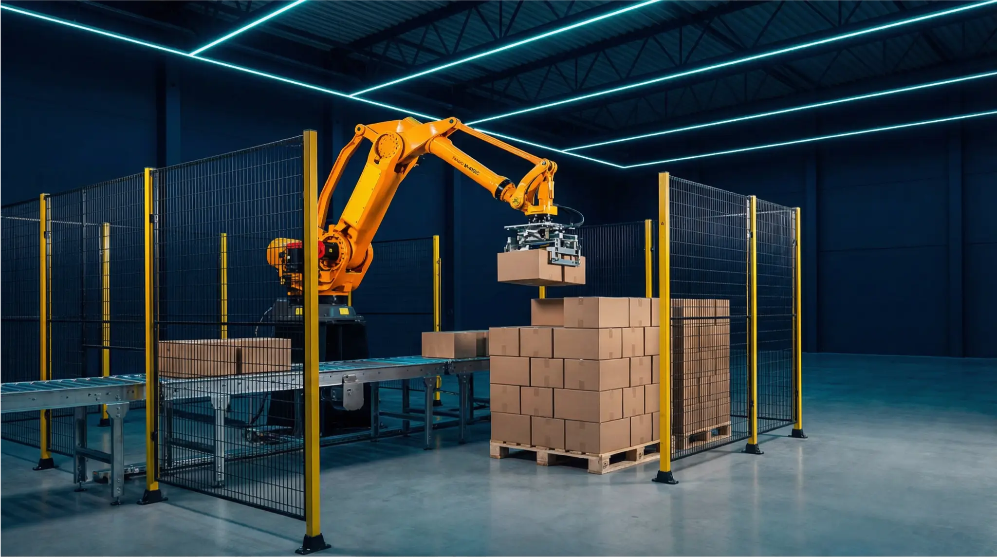 FANUC robotic palletizing system